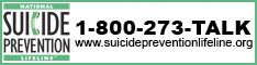 Suicide Hotline 1800-273-talk